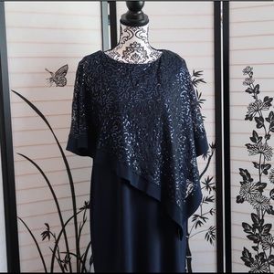 R & M Lace Poncho Dress